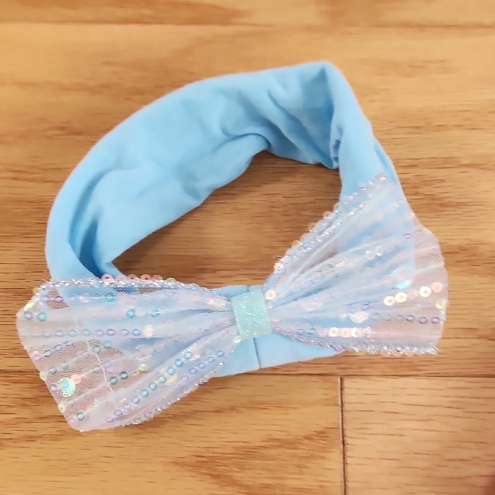 Bundle Of Kids Headbands Hair Accessories Set - Purple, Pink, Cream, Blue